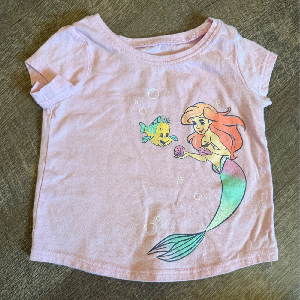 Disney Pink Little Mermaid Kids Shirt